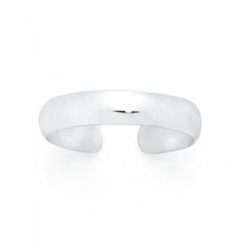 Silver-Plain-Toe-Ring on sale