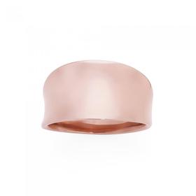 Steel-Rose-Plate-Small-Concave-Ring on sale