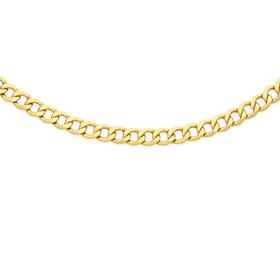 9ct-Gold-on-Silver-45cm-Curb-Chain on sale