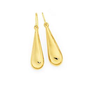 9ct-Gold-on-Silver-Tear-Drop-Earrings on sale