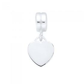 Silver+Heart+Disc+Bead