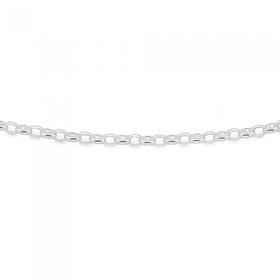 Silver-60cm-Oval-Belcher-Chain on sale
