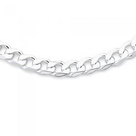 Sterling-Silver-50cm-Diamond-Cut-Bevelled-Chain on sale