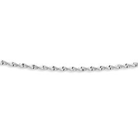 Sterling-Silver-45cm-Sparkly-Twist-Chain on sale