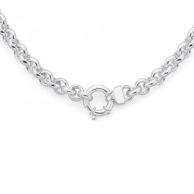 Silver-50cm-Belcher-Necklace on sale