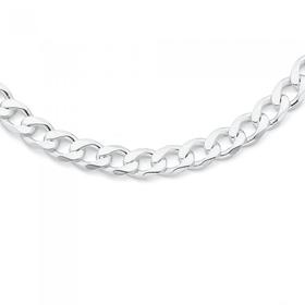 Sterling+Silver+55cm+Bevelled+Curb+Men%26%23039%3Bs+Chain