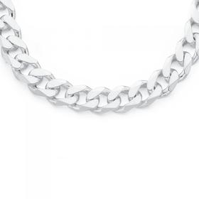 Silver-50cm-Solid-Curb-Chain on sale