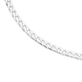 Silver-50cm-Bevelled-Curb-Chain on sale