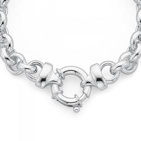 Sterling-Silver-45cm-Belcher-Bolt-Ring-Necklet on sale