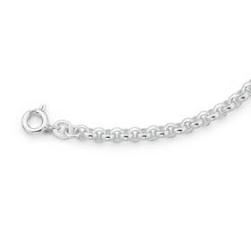 Sterling-Silver-19cm-Belcher-Bracelet on sale