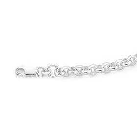 Silver-19cm-Belcher-Bracelet on sale