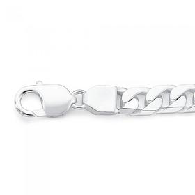 Sterling-Silver-21cm-Open-Curb-Bracelet on sale