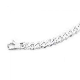 Sterling-Silver-21cm-Cuban-Curb-Bracelet on sale