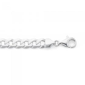 Sterling-Silver-21cm-Cuban-Curb-Bracelet on sale