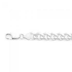 Silver-21cm-Curb-Bracelet on sale