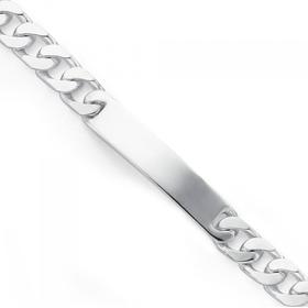 Sterling-Silver-Gents-22cm-Heavy-Curb-Identity-Bracelet on sale