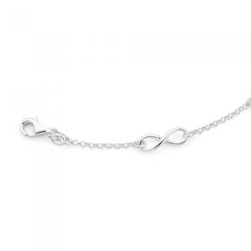 Sterling-Silver-Infinity-Bracelet on sale