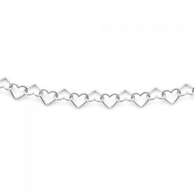 Sterling-Silver-Linked-Hearts-Bracelet on sale