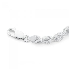 Sterling-Silver-19cm-Rope-Bracelet on sale