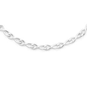 Silver-19cm-Infinity-Interlocking-Link-Bracelet on sale