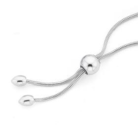 Silver-Plain-Snake-Chain-Friendship-Bracelet on sale