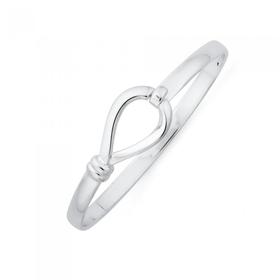 Silver-Solid-64mm-Friendship-Bangle on sale