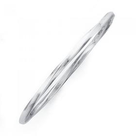 Sterling-Silver-65mm-Solid-Twist-Bangle on sale