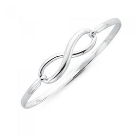 Sterling-Silver-Infinity-Bangle on sale