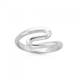 Silver-S-Shape-Ring on sale