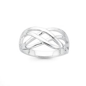 Silver-Plaited-Ring on sale