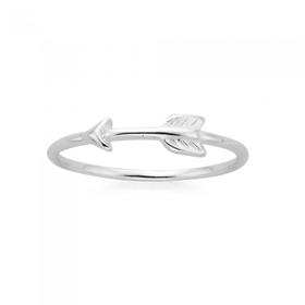 Silver-Fine-Side-Arrow-Dress-Ring on sale