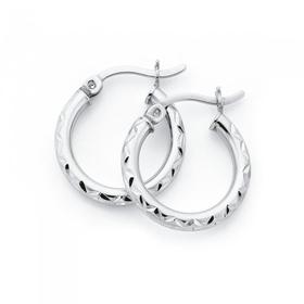 Sterling-Silver-12mm-Sparkly-Hoop-Earrings on sale