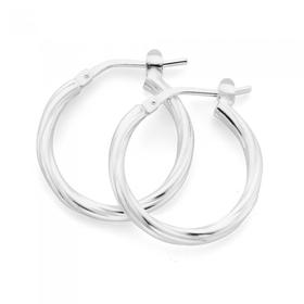 Silver-15mm-Smooth-Twist-Hoop-Earrings on sale