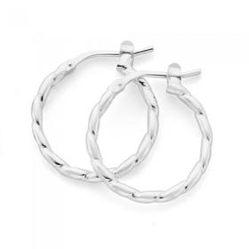 Silver-15mm-Tight-Twist-Hoop-Earrings on sale