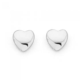 Sterling-Silver-Heart-Studs on sale