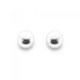 Silver-6mm-Flat-Ball-Studs on sale