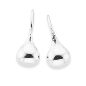 Silver-Teardrop-Hook-Earrings on sale