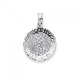 Silver-St-Christopher-Medal on sale