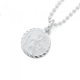 Silver-St-Christopher-Medal on sale