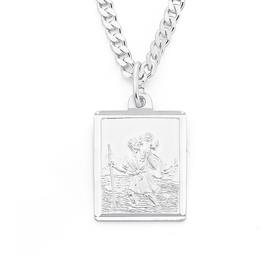 Silver-St-Christopher-Medal on sale