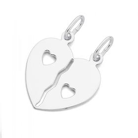 Sterling-Silver-Heart-Break-Pendant on sale