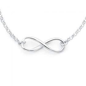 Sterling+Silver+Infinity+Necklet