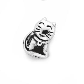 Silver-Small-Cat-Bead on sale