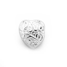 Silver-Love-Bead on sale