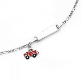 Silver-Enamel-Truck-Identity-Bracelet on sale