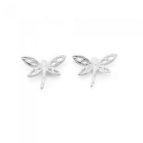 Silver-Dragonfly-Earrings on sale