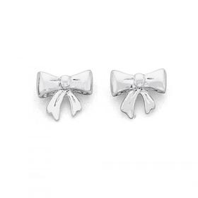 Silver-Bow-Studs on sale