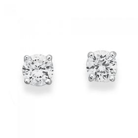 Sterling-Silver-Cubic-Zirconia-Studs on sale