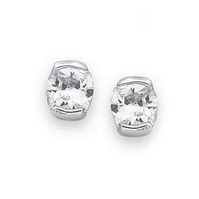 Silver-Cubic-Zirconia-Stud-Earrings on sale