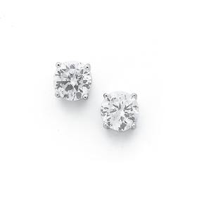 Silver-5mm-Claw-Set-Cubic-Zirconia-Studs on sale